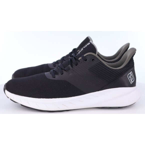 FootJoy FJ Flex Men\'s Knit Spikeless Golf Shoes Size 11 M Black 56287